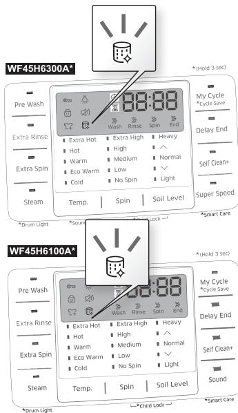 SAMSUNG WF45H6300AG/A2 - The Self Clean+ Auto Indicator Function - 1