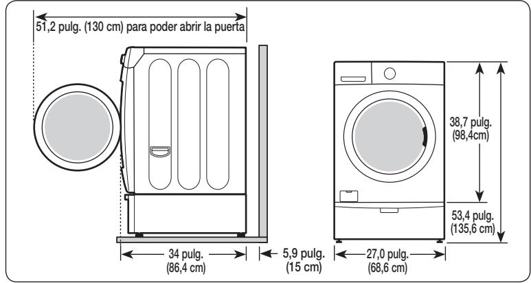 SAMSUNG WF45H6300AG/A2 - instalación de la lavadora - 1