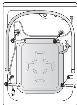 SAMSUNG WF45H6300AG/A2 - ÉTAPE 1 Enlever les vis de transport - 1