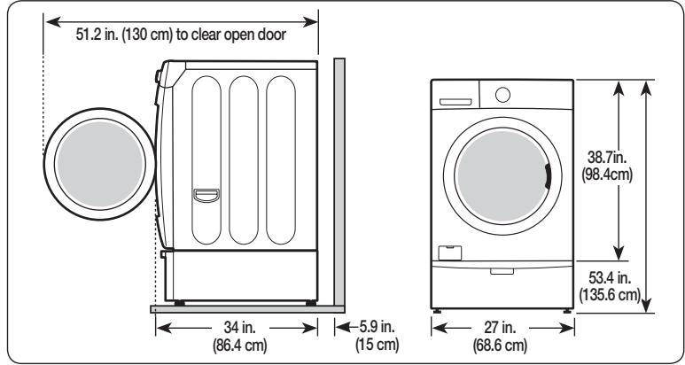 SAMSUNG WF45H6300AG/A2 - installing your washer - 1