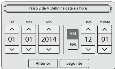 SAMSUNG WW10H9400EW - PASSO 2 - Definir a data e a hora - 1