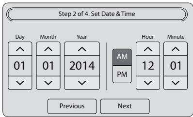SAMSUNG WW10H9400EW - STEP 2 - Set Date &amp; Time - 1