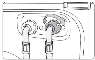 SAMSUNG WW10H9400EW - For models with an additional hot water inlet: - 1
