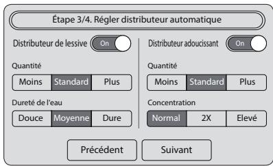 SAMSUNG CRYSTAL BLUE WW9000 - ÉTAPE 3: Régler distributeur automatique - 1