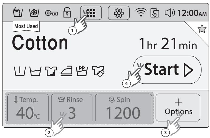 SAMSUNG CRYSTAL BLUE WW9000 - Simple steps to start - 1
