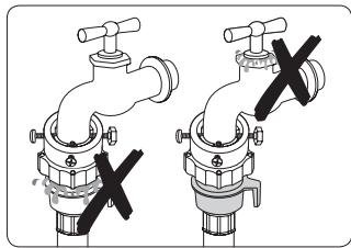 SAMSUNG CRYSTAL BLUE WW9000 - Connect the water supply hose to the water tap. - 7