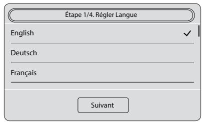 SAMSUNG CRYSTAL BLUE WW9000 - ÉTAPE 1: Régler Langue - 1