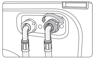SAMSUNG CRYSTAL BLUE WW9000 - For models with an additional hot water inlet: - 1