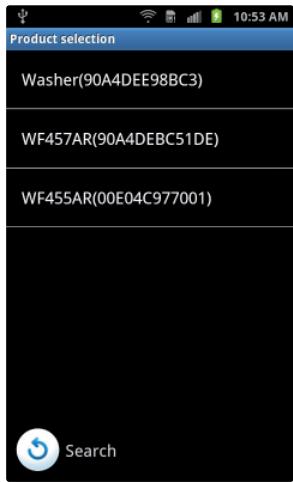 SAMSUNG WF455ARGSGR - DOWNLOADING AND RUNNING THE MOBILE APP, SAMSUNG SMART WASHER/DRYER APP - 4