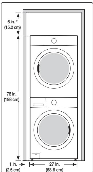 SAMSUNG WF455ARGSGR - With optional pedestal base or stacking kit - 3