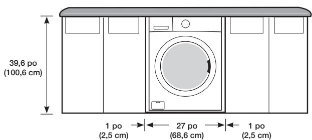 SAMSUNG WF455ARGSGR - Installation sous plan (lave-linge uniquement) - 1