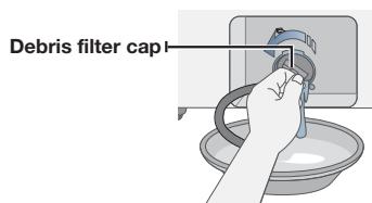 SAMSUNG WF455ARGSGR - CLEANING THE DEBRIS FILTER - 4
