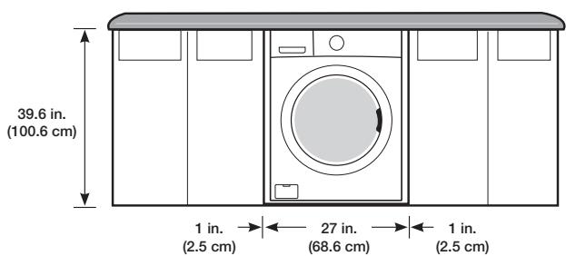 SAMSUNG WF455ARGSGR - Undercounter installation(washer only) - 1