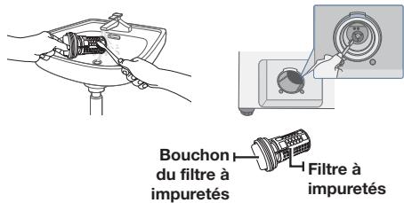SAMSUNG WF455ARGSGR - Nettoyer le filtre à impuretés - 5