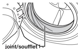 SAMSUNG WF455ARGSGR - Nettoyage du joint du hublot/du soufflet - 1