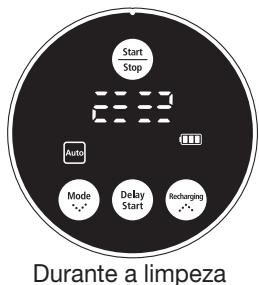 SAMSUNG SR8841 NAVIBOT - Botão da unidade principal Botão do controlo remoto Sequência de configuração - 2