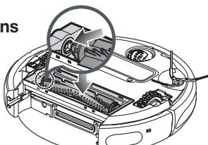 SAMSUNG SR8841 NAVIBOT - DE ZUIGBORSTEL REINIGEN - 7