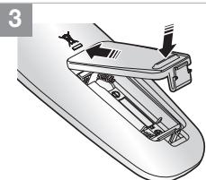 SAMSUNG SR8841 NAVIBOT - Instalación de las pilas del mando a distancia - 3