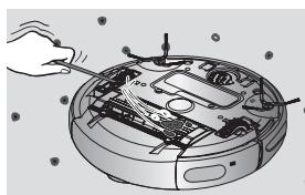 SAMSUNG SR8857 NAVIBOT CLASSIC - LIMPAR O ASPIRADOR ROBOT - 3