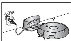 SAMSUNG SR8857 NAVIBOT CLASSIC - Laissez toujours le cordon d'alimentation du chargeur branché dans la prise. - 1
