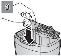 SAMSUNG SR8980-NAVIBOT-S - Mise en place des piles - 3
