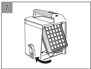 SAMSUNG SR8980-NAVIBOT-S - HET FILTER VAN DE AUTOMATISCHE STOFBAKLEGER REINIGEN. - 7