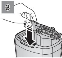 SAMSUNG SR8980-NAVIBOT-S - Batterien einsetzen - 3