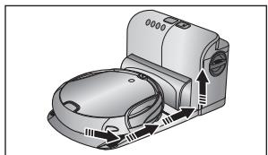 SAMSUNG SR8980-NAVIBOT-S - DE FUNC TIE AUTOMATISCH STOFBAK LEGEN VAN DE ROBOTSTOFZUIGER - 1