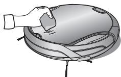 SAMSUNG SR8980-NAVIBOT-S - Voudevez eteindre le bouton de mise sous tension situé sous l'unité principale avant de nettoyer le robot aspirateur. - 2