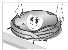 SAMSUNG SR8980-NAVIBOT-S - Möglicherweise kann der Robo-Sauger seinen Betrieb nicht fortsetzen, wenn er an Turschwellen hangen bleibt. - 1