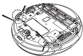 SAMSUNG SR8980-NAVIBOT-S - Schalten Sie stets den Hauptschalter an der Geräteunterseite aus, ehe Sie den Robo-Sauger reinigen. - 4