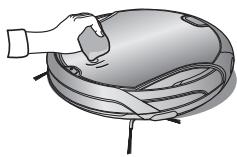 SAMSUNG SR8980-NAVIBOT-S - U要去 altijd de aan-uitschakelaar aan de onderkant van de stofzuiger uitzetten, voordat u de robotstofzuiger reinigt. - 2