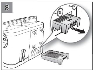 SAMSUNG SR8980-NAVIBOT-S - HET FILTER VAN DE AUTOMATISCHE STOFBAKLEGER REINIGEN. - 8