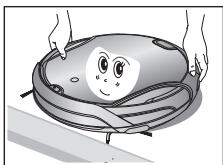 SAMSUNG SR8980-NAVIBOT-S - De robotstofzuiger kan bij de Voordeur of de drempel van de tuindeur vastkommen te zitten. - 1