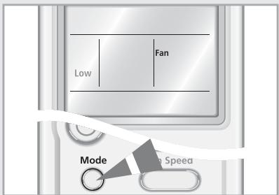 SAMSUNG AQV24MSAN - Sélection du mode ventilation - 2