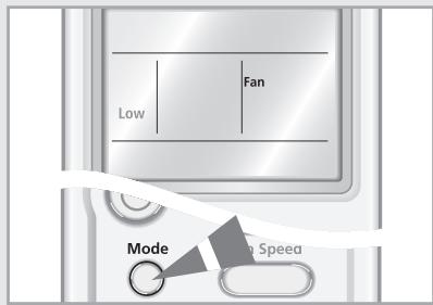 SAMSUNG AQV24VBGX - Sélection du mode ventilation - 2
