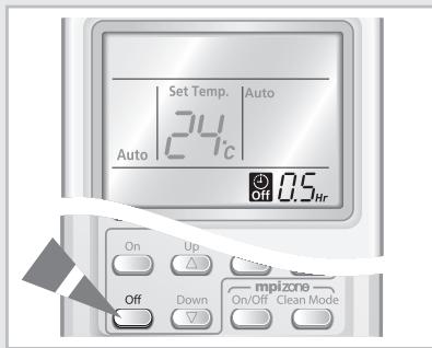 SAMSUNG AQV24VBGX - Pour annuler la minuterie d'arrêt - 1