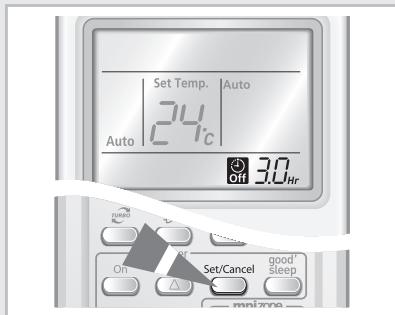 SAMSUNG AQV24VBGX - Pour annuler la minuterie d'arrêt - 3