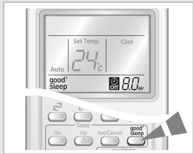 SAMSUNG AQV24VBGX - Sélection du mode Good'sleep - 3