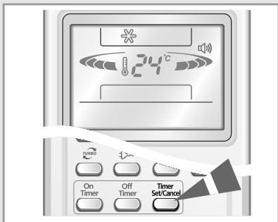 SAMSUNG AS12HPBX - Pour annuler la minuterie d'arrêt - 1