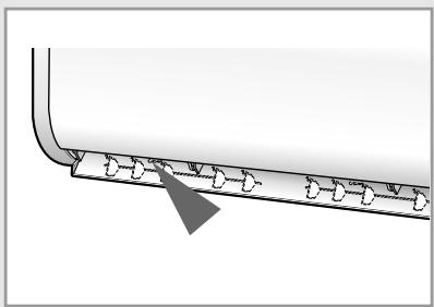 SAMSUNG AS12HPBX - Ajustement horizontal de la direction du souffle d'air - 1