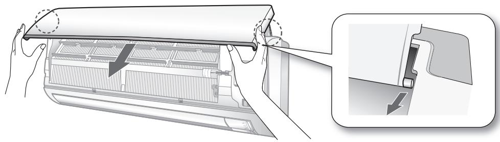 SAMSUNG AV-XWNH056EE - ENLEVER LE PANNEAU FRONTAL - 1