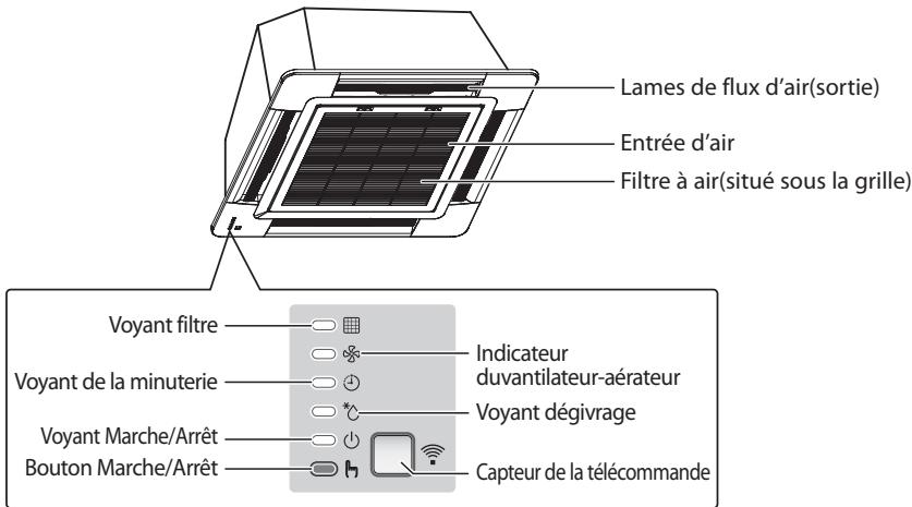 SAMSUNG AVXC1H036EA-01 - Unité interieure 4 voies & mini cassette-4 voies - 1