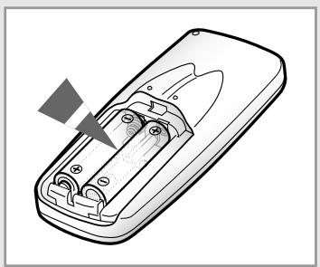SAMSUNG CH18ZA - Comment Insérer les Piles dans la Télecommande sans Fil - 2