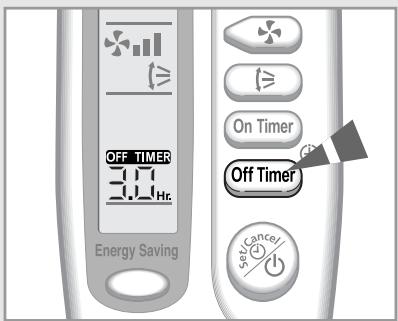 SAMSUNG SC-07AS2 - Annuler la minuterie de mise en marche - 1