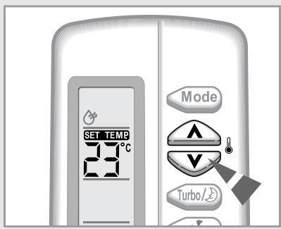 SAMSUNG SC-07AS2 - Changer la température de la pièce rapidement - 4