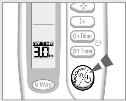 SAMSUNG SH-07ZA3 - Annuler la minuterie de mise en marche - 2
