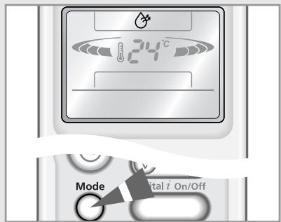 SAMSUNG SH-09AI8R - Pour régler la température, appuyer sur le bouton ① ② une ou plusieurs fois jusqu'à ce que la température souhaitée s'affiche. températures possibles : de 18°c à 30°c. - 2