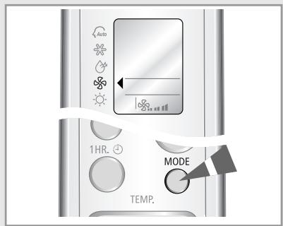 SAMSUNG SH-09AW8 - Pour régler la température, appuyer sur le bouton ▽ | △ une ou plusieurs fois jusqu'à ce que la température souhaitée s'affiche. - 4