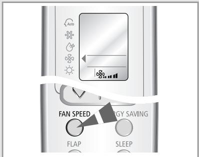 SAMSUNG SH-09ZWH/SEK - Sélectionner la vitesse de ventilation en appuyant sur le bouton une ou plusieurs fois jusqu'à ce que la vitesse souhaitée s'affiche : - 3